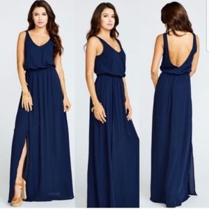 Show Me Your MuMu Navy Maxi Dress